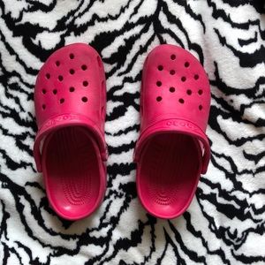 Pink Crocs